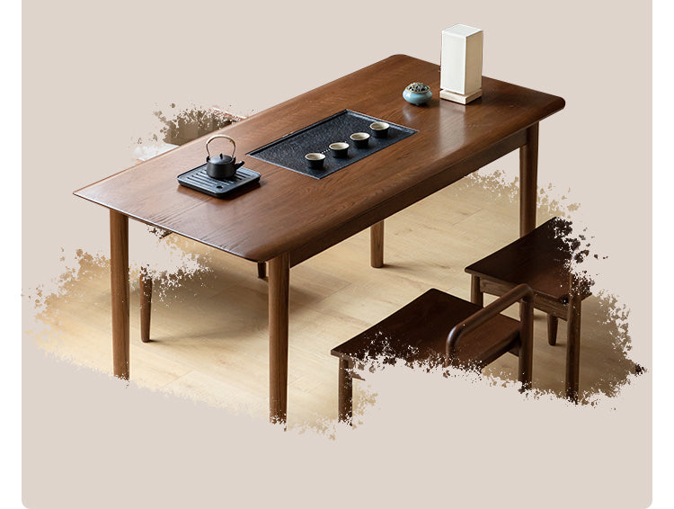 Oak solid wood modern tea table