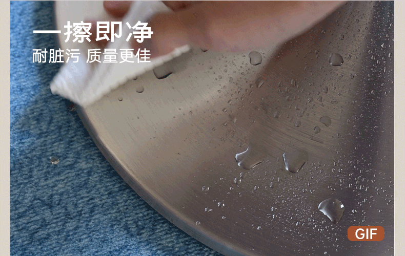 Ash Solid Wood Round Side Table, Bauhaus Style