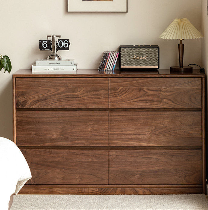 Black Walnut, South American Walnut Solid Wood chest of drawers