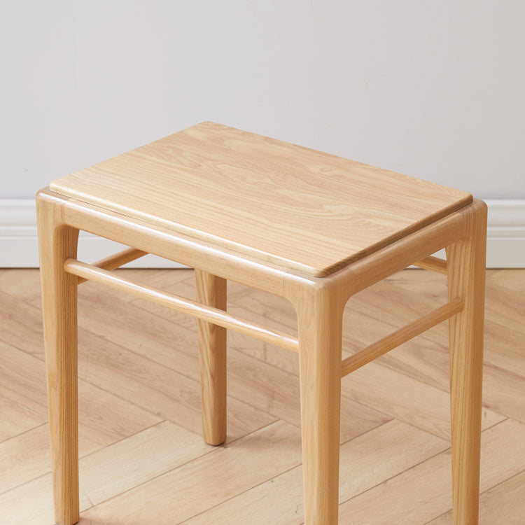 Ash solid wood Nordic soft makeup stool