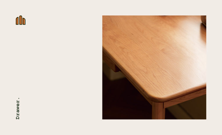 Cherry Wood FAS Grade Office Desk with Drawers