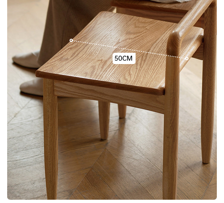 Ash, Oak Solid Wood Tea Chair: