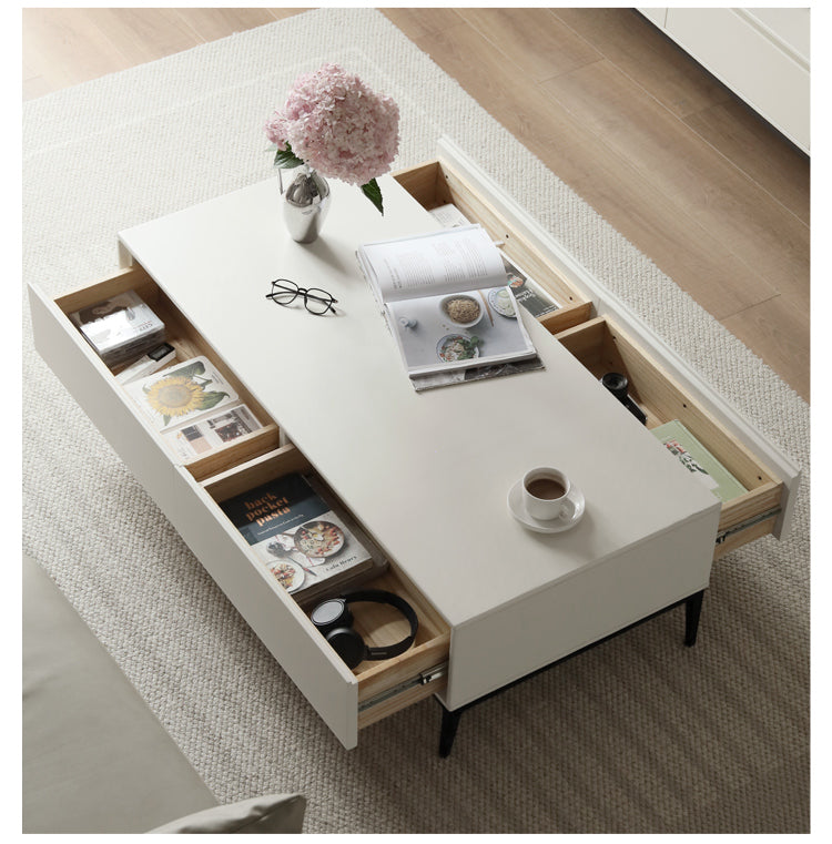 Poplar solid wood modern Italian coffee table