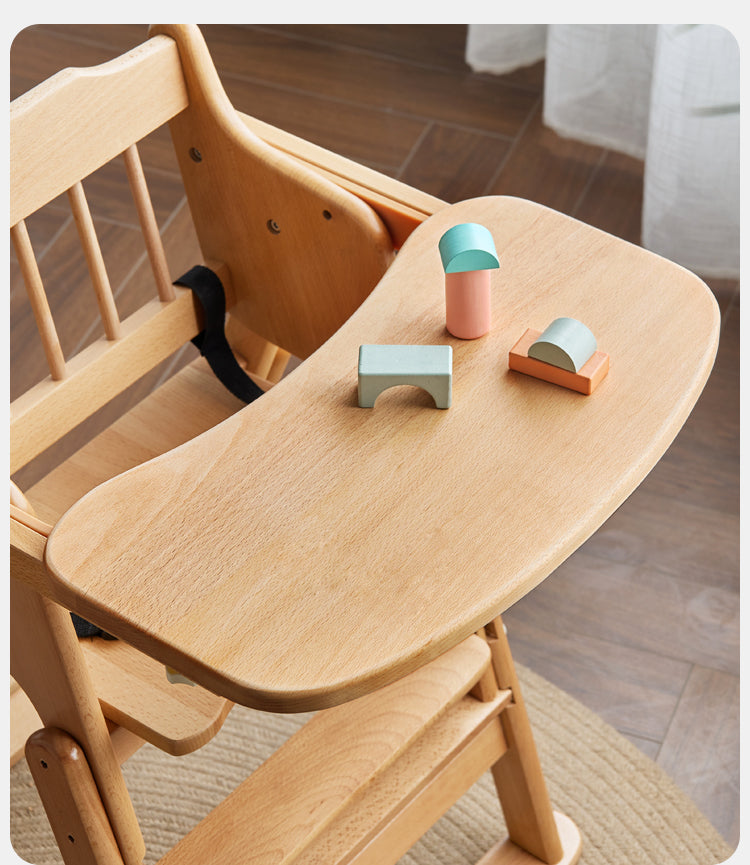 Beech solid wood baby lifting dining chair"+