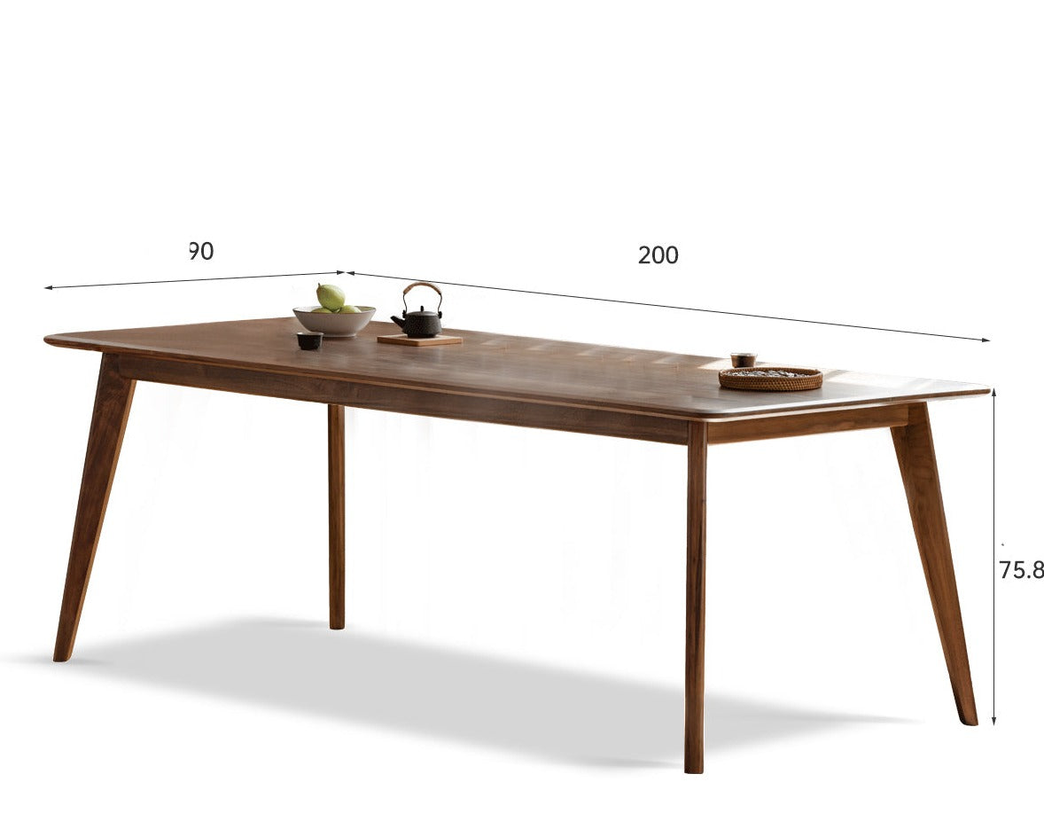 North American Black walnut solid wood dining table-