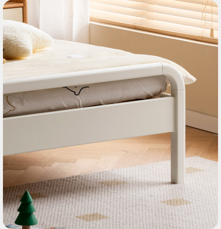 Rubber, Poplar Solid Wood Children's Single Bed