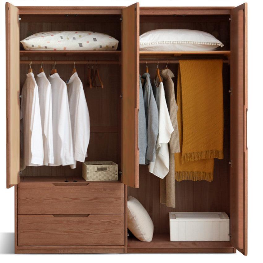 Ash solid wood wardrobe modern::