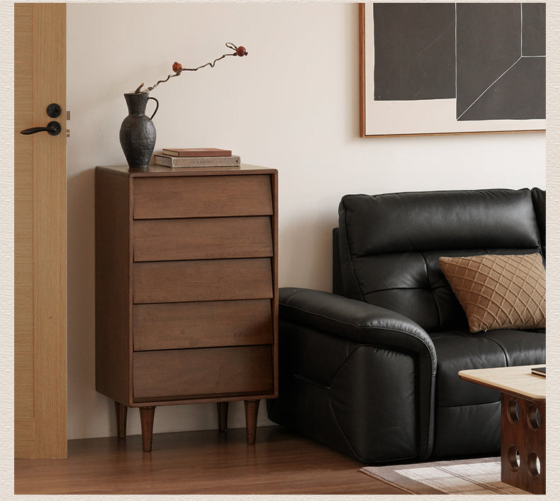 Solid Rubberwood Antique Style Chest of Drawers