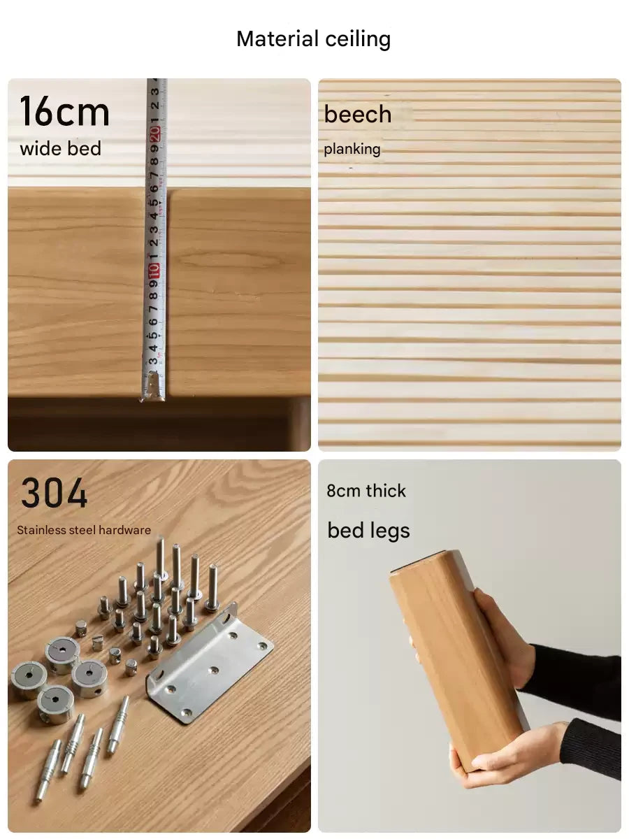 Ash Solid Wood Multi functional Suspended Bed