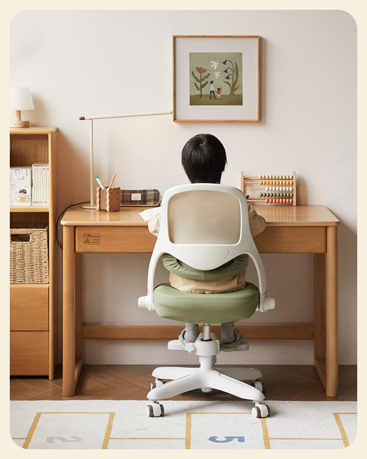 Kids Adjustable Swivel Study Chair with Footrest