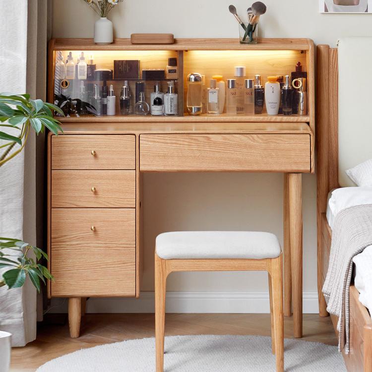 Oak Solid Wood Dressing Table Modern and Atmosphere