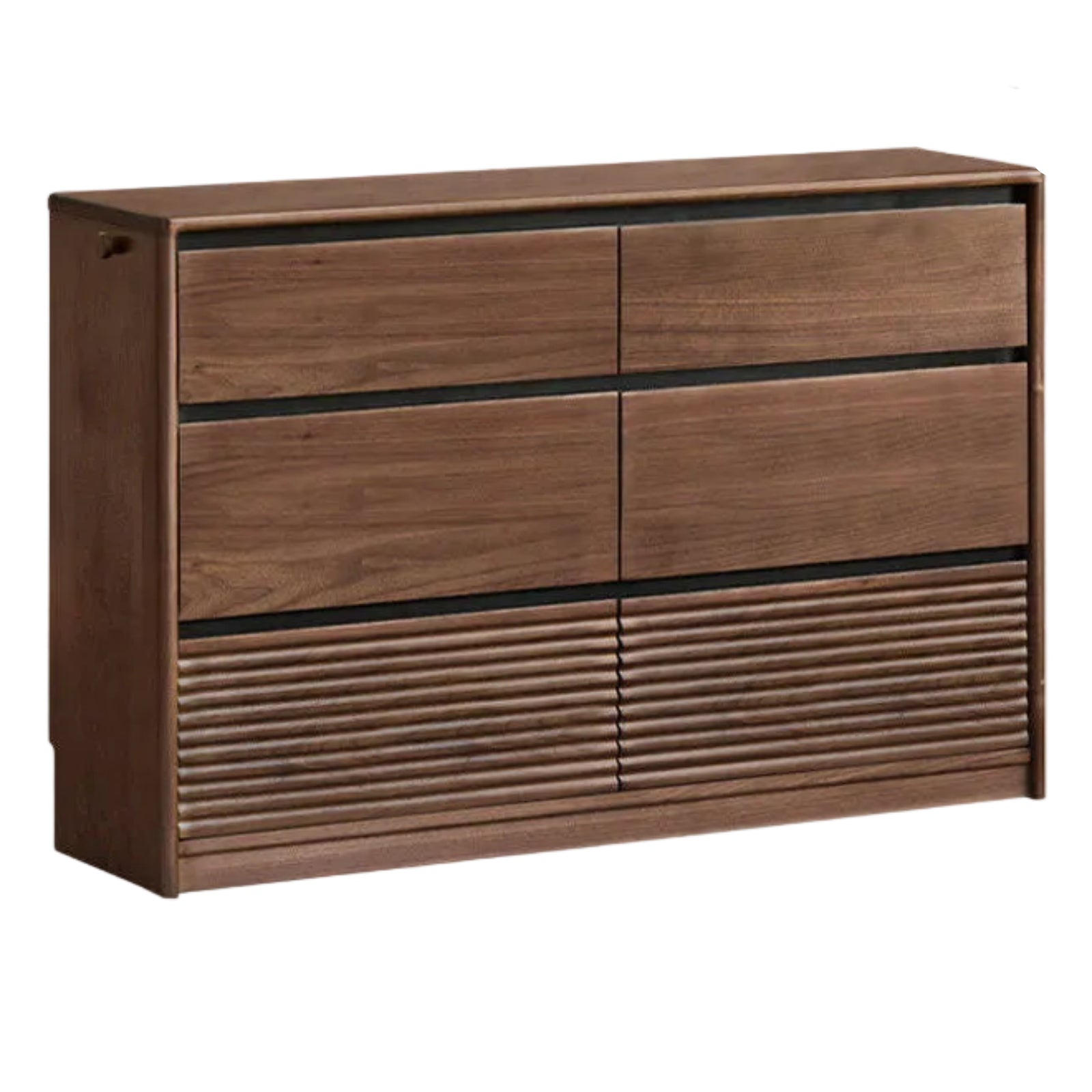 Black Walnut Solid Wood Italian Light Luxury Drawer