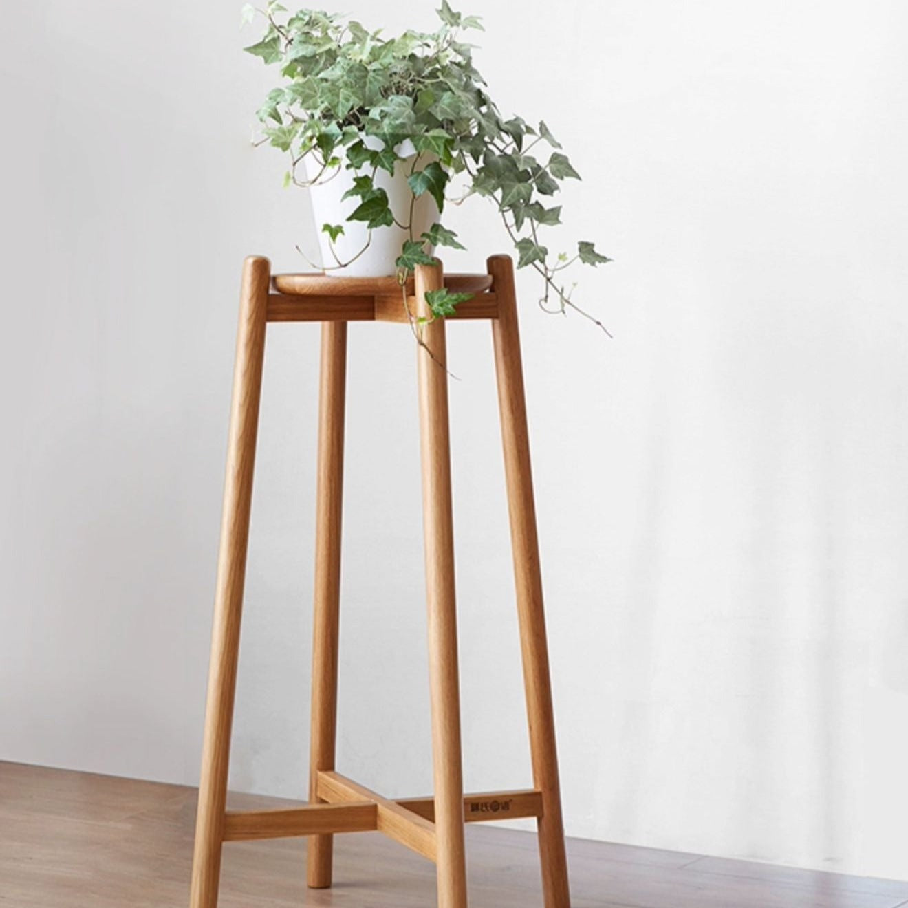 Oak Solid Wood Flower Rack Storage Rack-