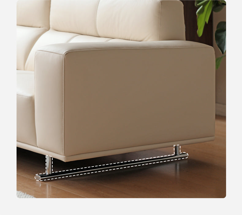 Genuine Leather Sofa Modern, Head Layer Cowhide)