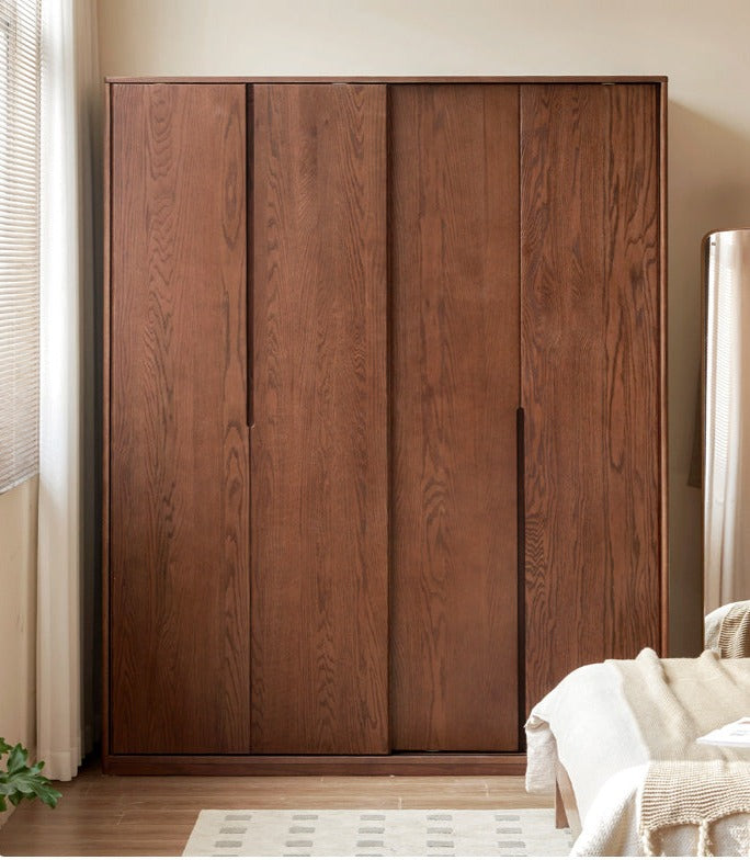Oak solid wood Wardrobe sliding door