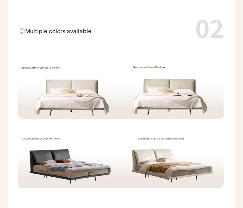 Suspension technology fabric.bed,leather bed with light