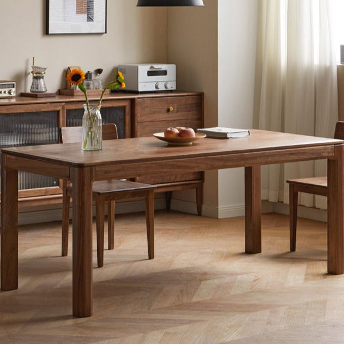 Wood Solid Wood Dining Table North American Black Walnut Simple Dining ...