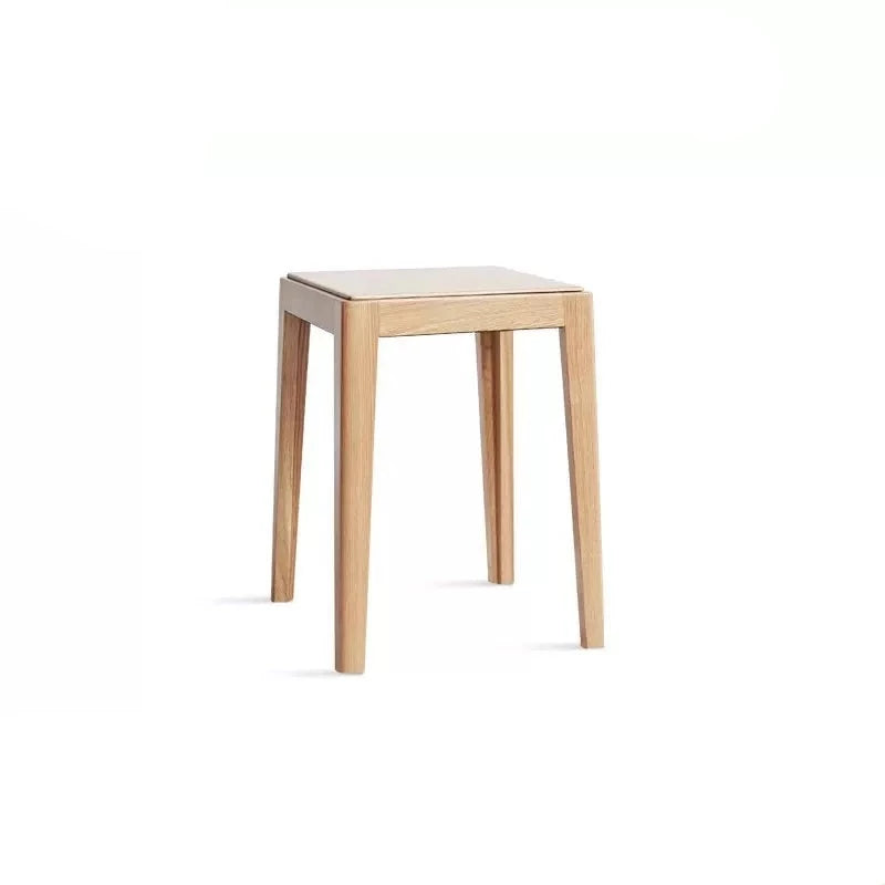 Solid wood stool: