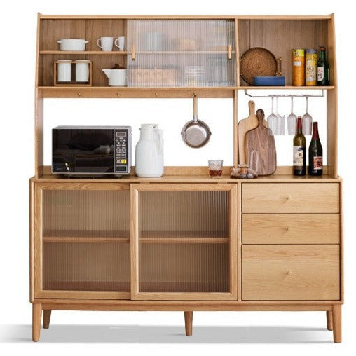 Oak solid wood Buffet cabinet, Sideboard :