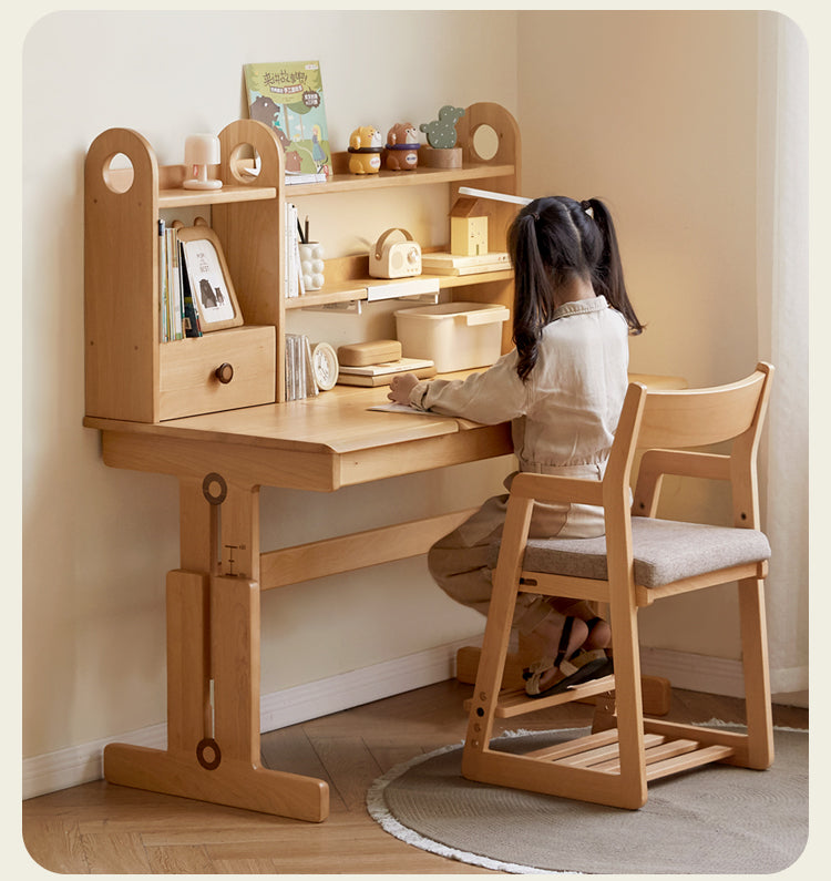 Beech Solid Wood Children's Study Table