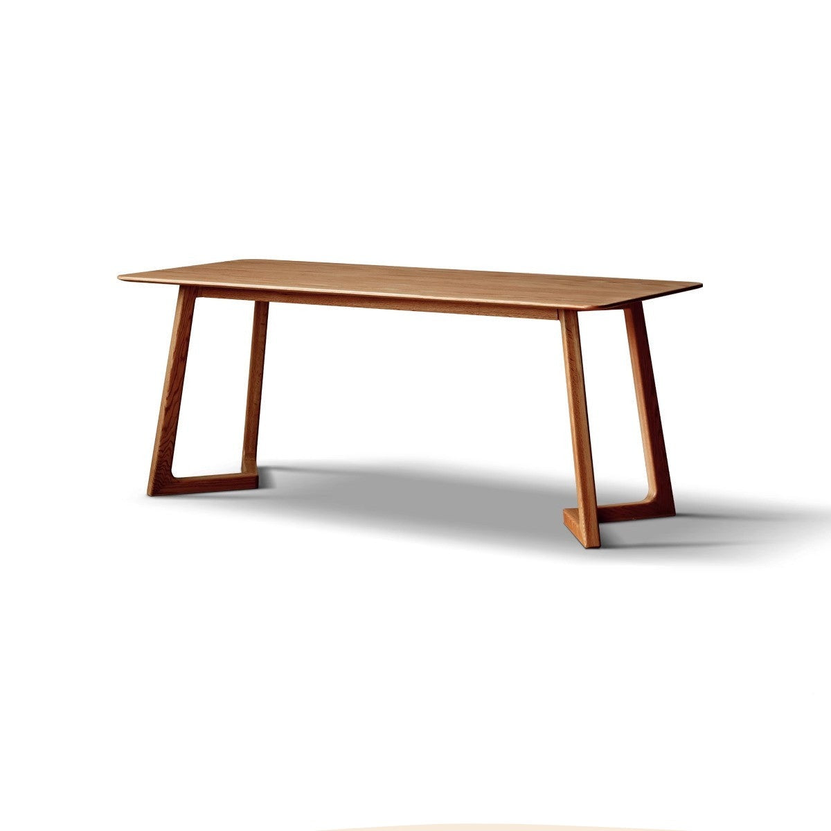 Oak solid wood large office desk-