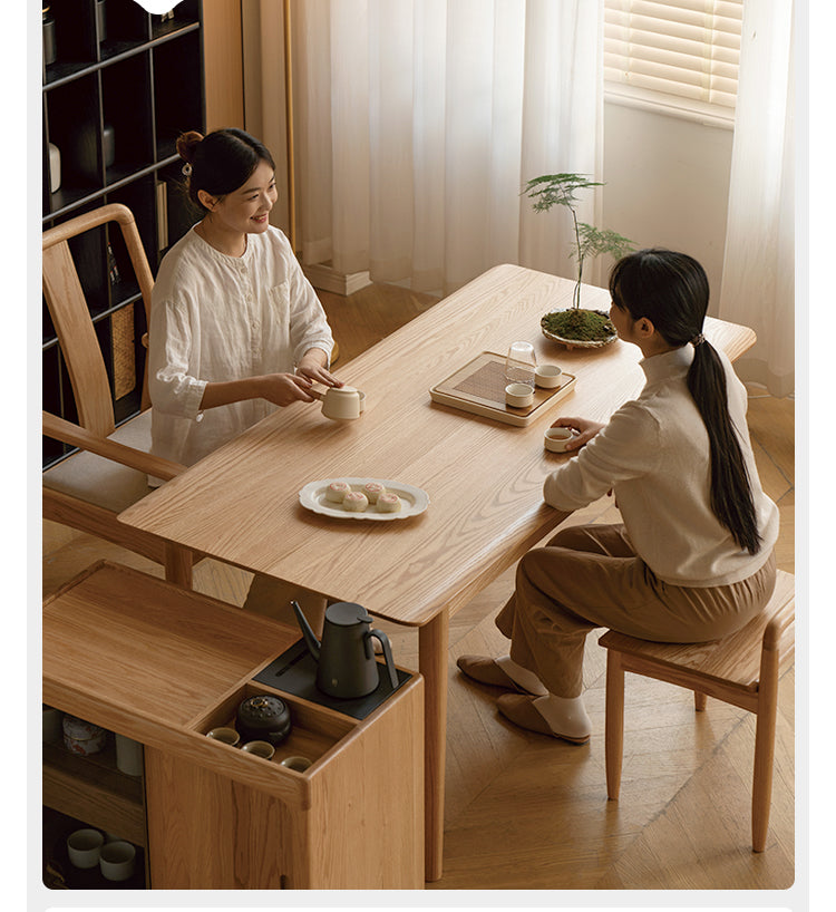 Oak solid wood modern tea table