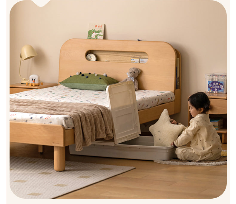 Beech Solid Wood Children's Storage Bed