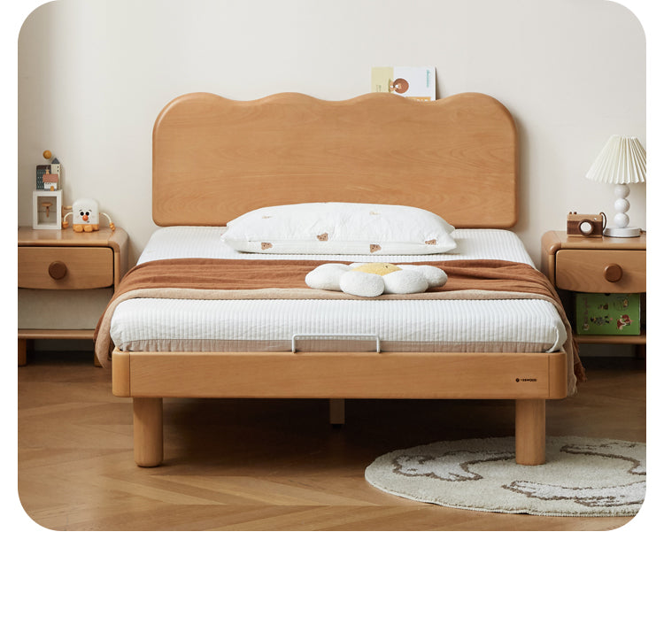 Beech Solid Wood Children's Single Bed