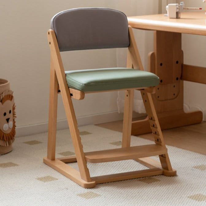 Beech solid wood lift learning chair"+