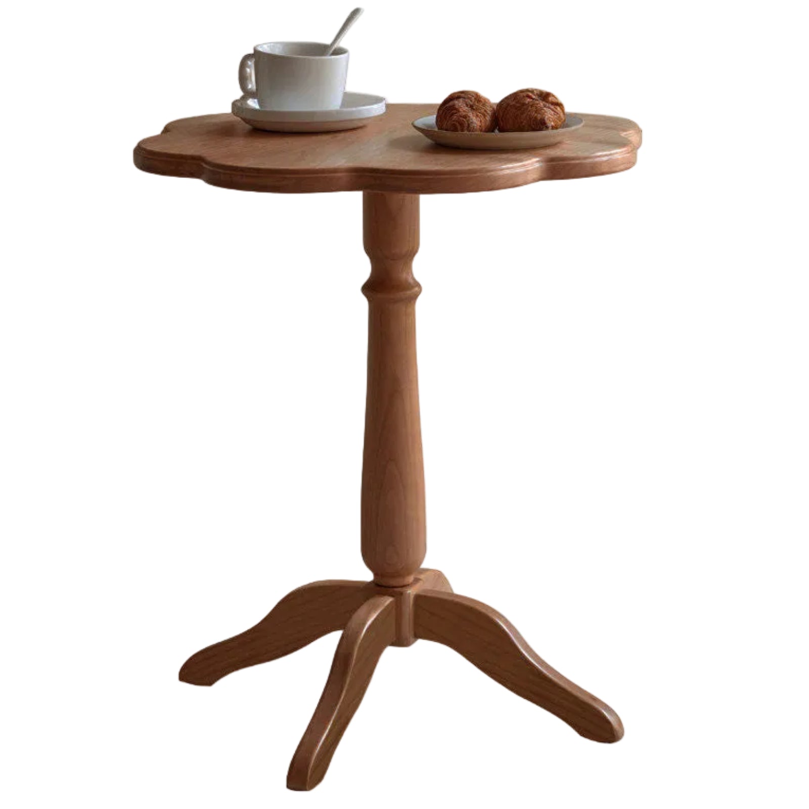 Cherry, Poplar Solid Wood Retro Side Table