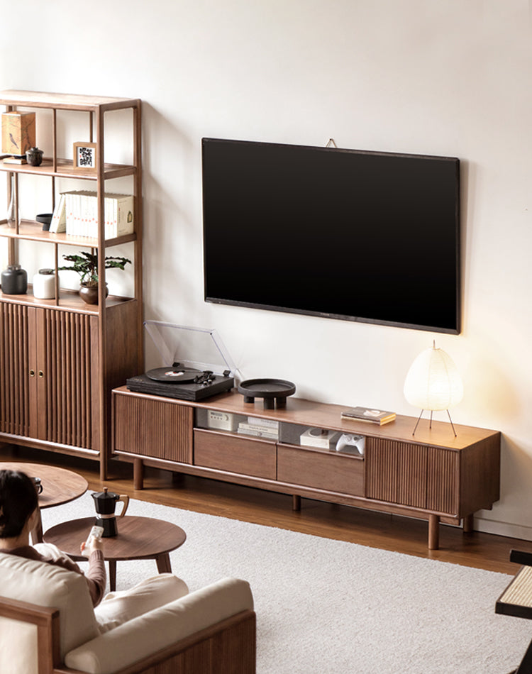 Black Walnut, Ash Solid Wood TV cabinet