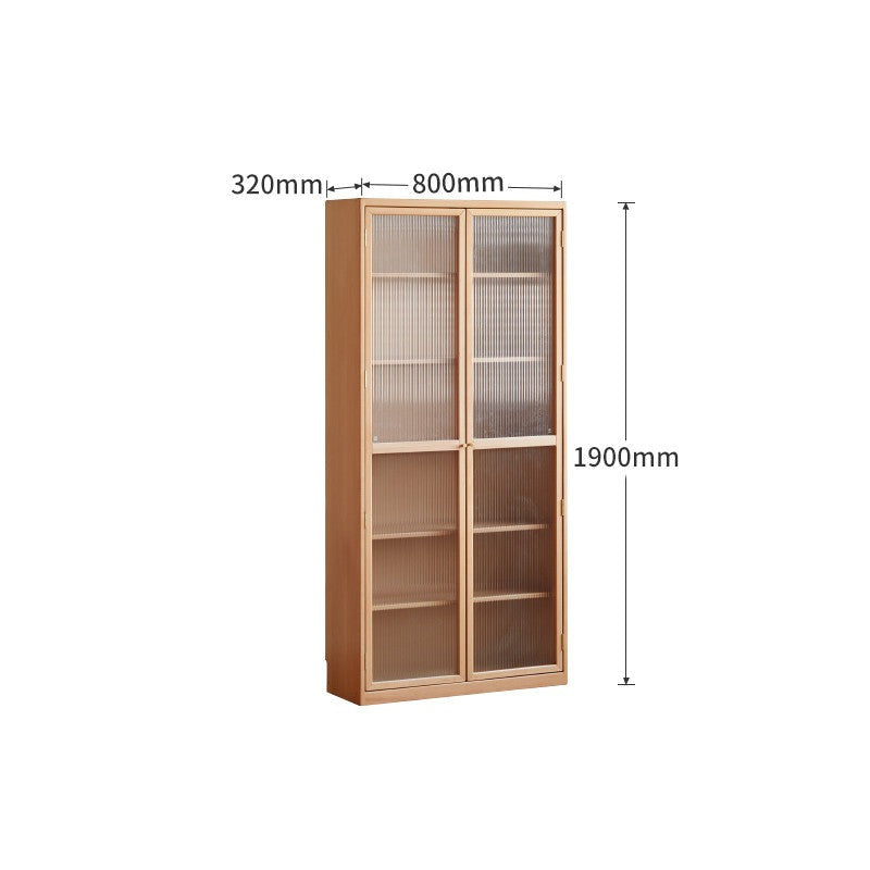 European Beech solid wood bookcase combination cabinet"