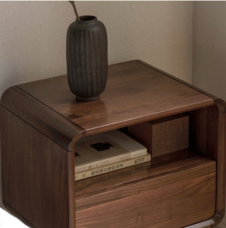 Black walnut, Ash solid wood modern nightstand