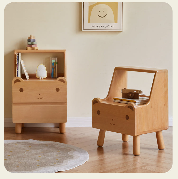 Beech Solid Wood Children's Nightstand