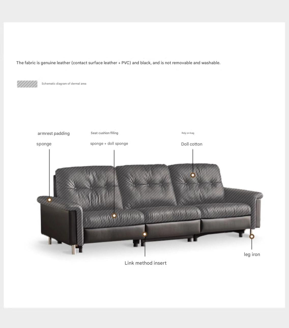 Genuine Leather Zero-Wall Power Recliner Sofa