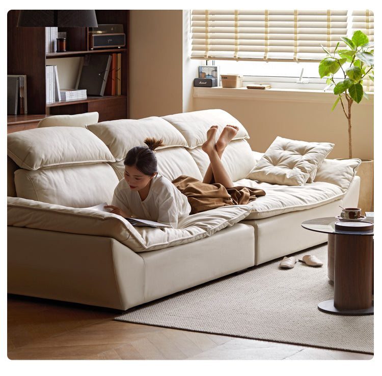 Technology Fabric Sofa Sailing Cream Style