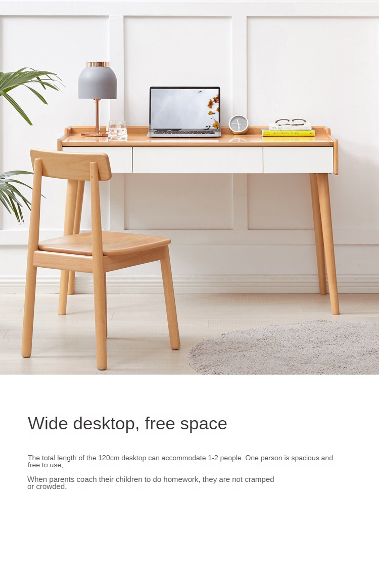 Beeech solid wood office Desk Nordic "
