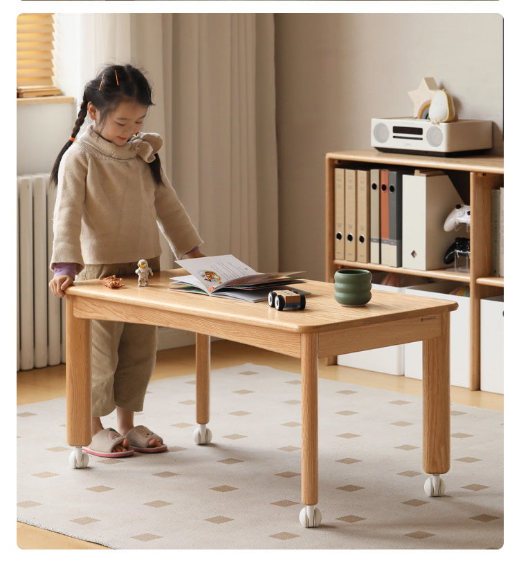 Oak solid wood Coffee Tables simple parent-child toy table: