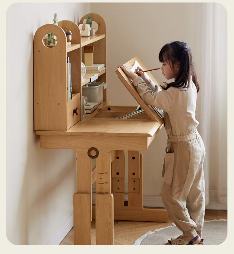 Beech Solid Wood Children's Study Table