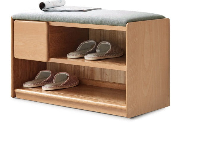 Shoe Storage Benchs oak solid wood-