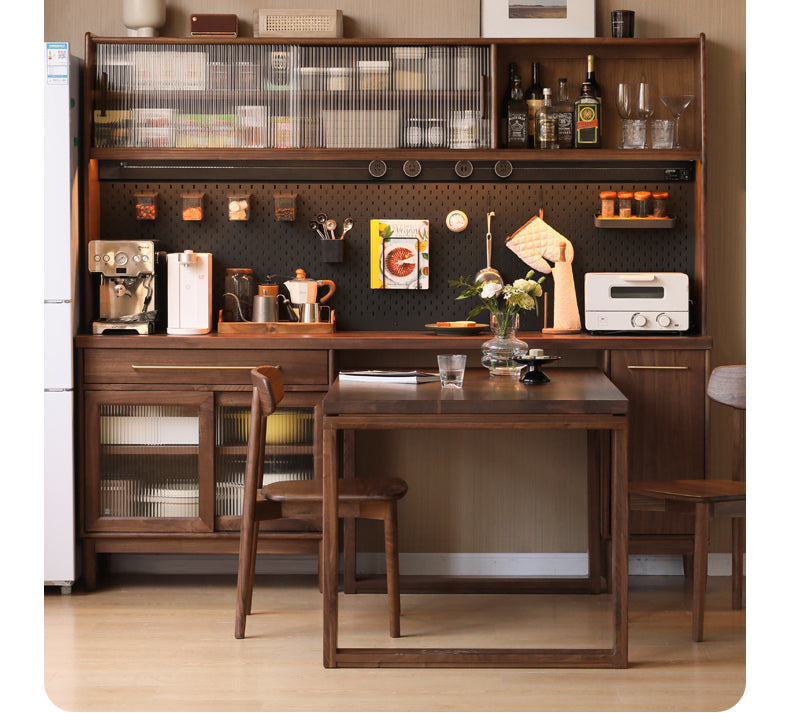 Black Walnut Multi-function Storage Sideboard