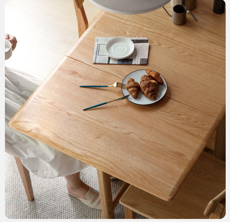 Folding dining table Oak solid wood"