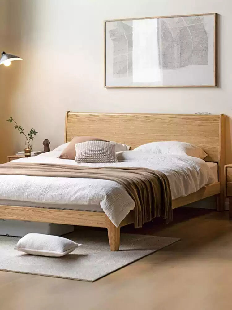 Oak solid wood Bed