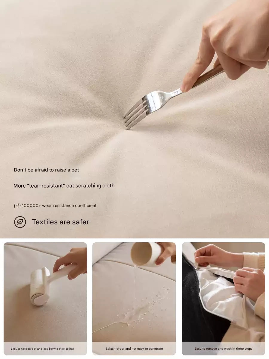 Fabric Bed with Removable Washable Covers