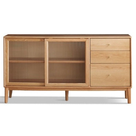 Oak solid wood Buffet cabinet, Sideboard :