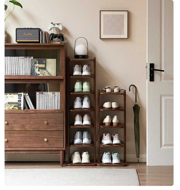 Beech Solid Wood Ultra-Narrow Shoe Cabinet