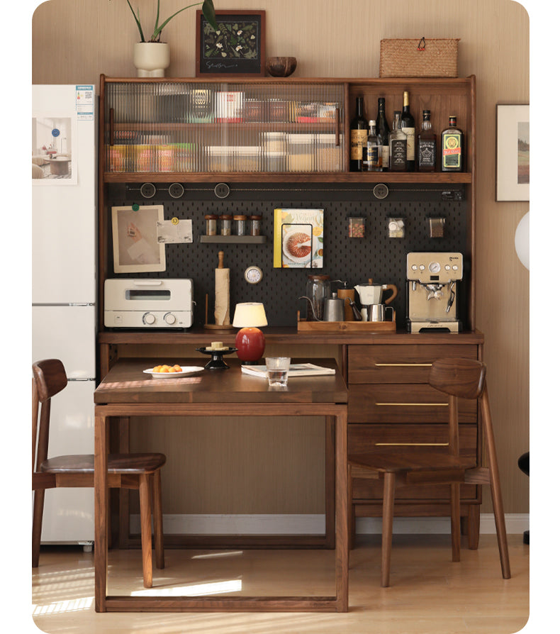 Black Walnut Multi-function Storage Sideboard