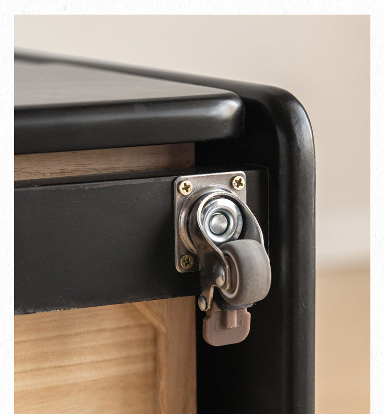 Rubber Solid Wood Multi Functional Nightstand