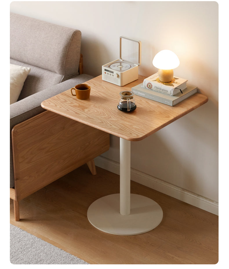 Oak Solid Wood Lifting Side Table