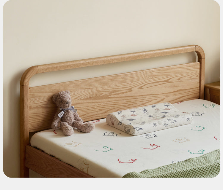 Oak Solid Wood Children's Single Bed